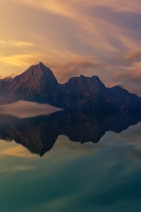 Beautiful Mountains Clear Reflection In Water (1080x2160) Resolution Wallpaper