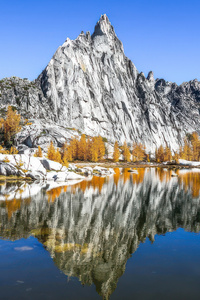 Beautiful Mountains Snow Refelction (640x1136) Resolution Wallpaper