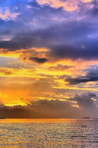 Beautiful Sea Sunset (1440x2560) Resolution Wallpaper