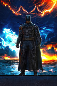 1125x2436 Ben Affleck Commanding Batman