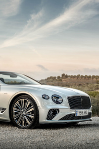 Bentley Continental GT Speed Convertible 5k (1440x2560) Resolution Wallpaper
