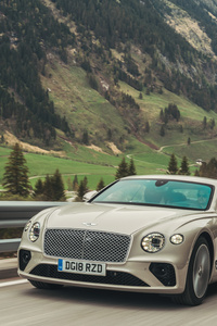 Bentley Continental GT White Sand (640x960) Resolution Wallpaper