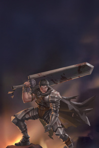 Berserk Guts (1080x1920) Resolution Wallpaper