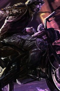 Bikers And Thief (480x854) Resolution Wallpaper