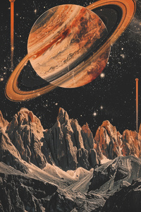 Binary Desert Digital Planet (320x480) Resolution Wallpaper
