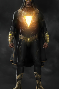 Black Adam Suit Concept Art 4k