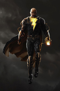 Black Adam The Electrifying Antihero (480x854) Resolution Wallpaper