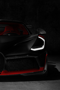 Black And Red Bugatti Divo (1080x2160) Resolution Wallpaper