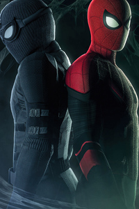Black And Red Spider Suit 4k