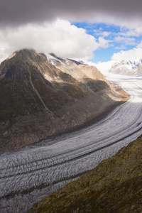 Black Clouds Over The Glacier (540x960) Resolution Wallpaper