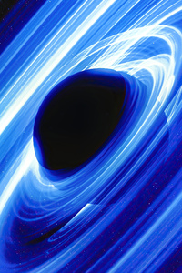 1280x2120 Black Hole Space Universe 5k
