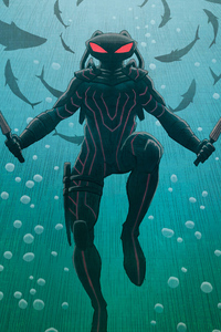 Black Manta Art (1080x2280) Resolution Wallpaper