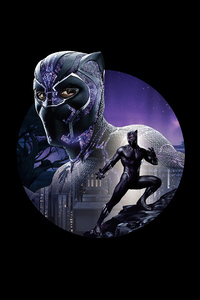 Black Panther 2020 New (240x400) Resolution Wallpaper