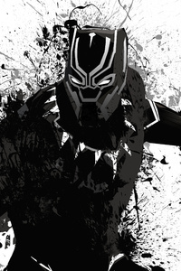 Black Panther 4k Fan Artwork (480x800) Resolution Wallpaper