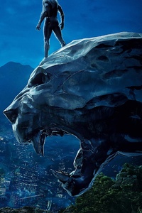 Black Panther 4k Movie Poster (1125x2436) Resolution Wallpaper