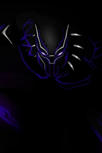 Black Panther Art 1080p (640x1136) Resolution Wallpaper