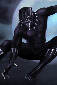 Black Panther Arts 4k (640x960) Resolution Wallpaper