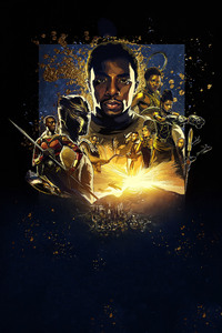 Black Panther IMAX Poster (480x800) Resolution Wallpaper