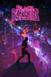 Black Panther Minimal Poster Art