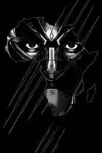 480x854 Black Panther Real 3D Poster
