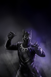 Black Panther Rises (480x854) Resolution Wallpaper