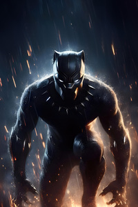 Black Panther Stealth Regal Warrior (480x854) Resolution Wallpaper