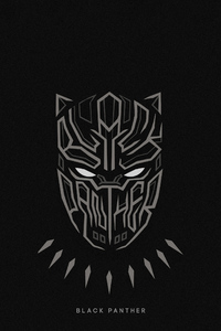 Black Panther Superhero Minimal 4k (1125x2436) Resolution Wallpaper