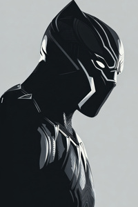 Black Panther The King Who Fights For His People (1280x2120) Resolution Wallpaper