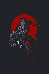 Black Panther Wakanda King (640x960) Resolution Wallpaper