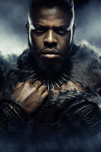 Black Panther Winston Duke As Mbaku 5k (800x1280) Resolution Wallpaper