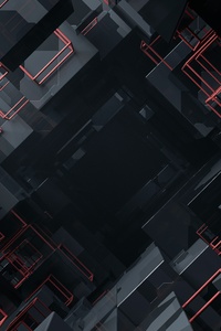 Black Red Abstract 10k (1280x2120) Resolution Wallpaper
