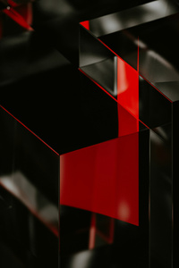 Black Red Square Rectangle (540x960) Resolution Wallpaper