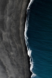 Black Sand Iceland Landscape Space Vik 5k