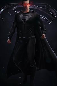 Black Superman Suit 4k