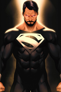 Black Superman Suit (2160x3840) Resolution Wallpaper