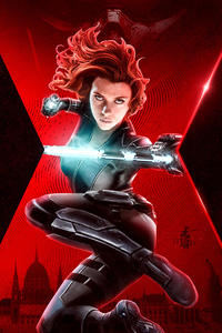 Black Widow 2021 (640x1136) Resolution Wallpaper