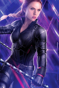 Black Widow Avengers 4k (240x320) Resolution Wallpaper