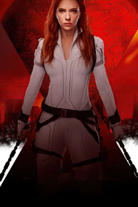 Black Widow New Poster (640x1136) Resolution Wallpaper