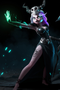 Black Witch Castle Crush (480x854) Resolution Wallpaper