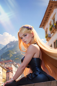 1440x2560 Blonde Girl Of Old Town