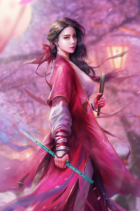 1280x2120 Blossom Queen 4k