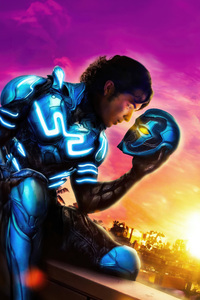 1125x2436 Blue Beetle Movie Poster Of Heroic Adventures