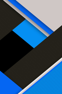 Blue Black Material Design 8k