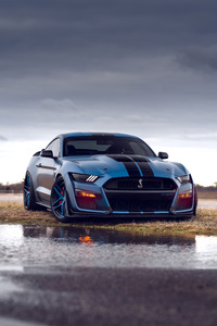 1440x2960 Blue Ford Shelby Gt500 5k