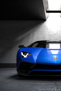 Blue Lamborghini
