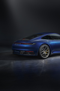 Blue Porsche 911 Rear 5k