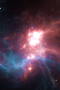 Blue Ruby Nebula 4k