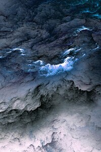 Blue White Clouds (1280x2120) Resolution Wallpaper