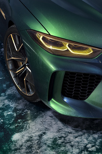 Bmw Concept M8 Gran Coupe Headlights (640x960) Resolution Wallpaper