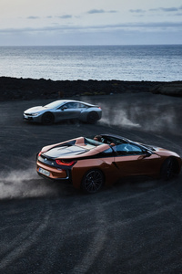 BMW I8 2018 Coupe (480x854) Resolution Wallpaper